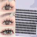 160 Rows Faux Mink Eyelashes Cluster 3D Natural Extension Individual Russia Strip Lashes for Eyelash Extension