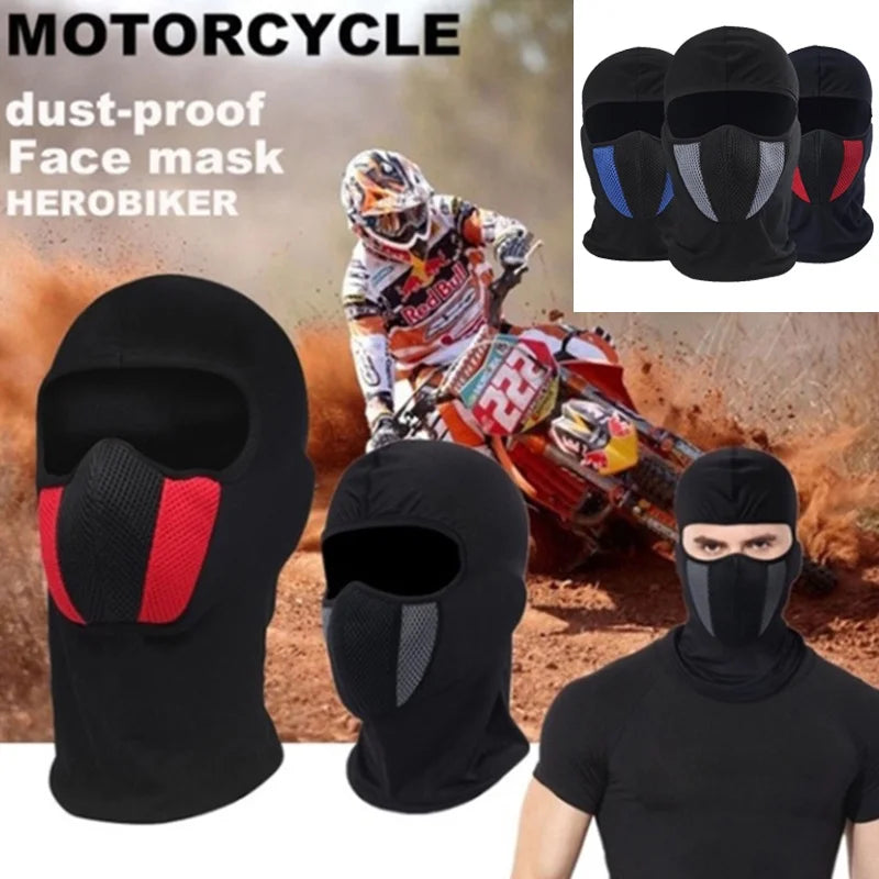Full Face Motorcycle Balaclava Mask Hat | Windproof Dustproof Cycling Scarf