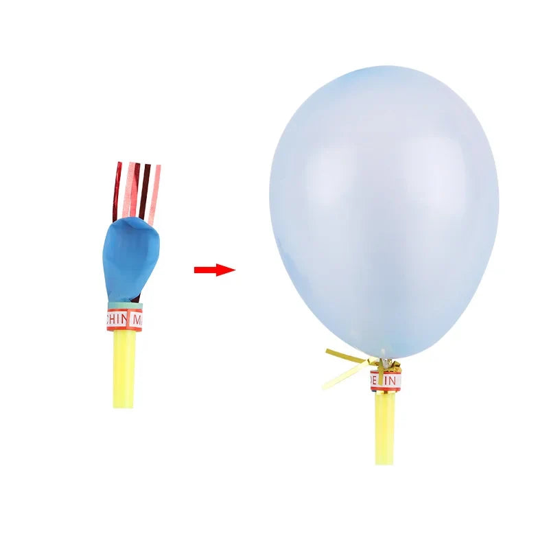 Mini Blow Out Whistles with Balloons | 30/100 Pcs Party Favors