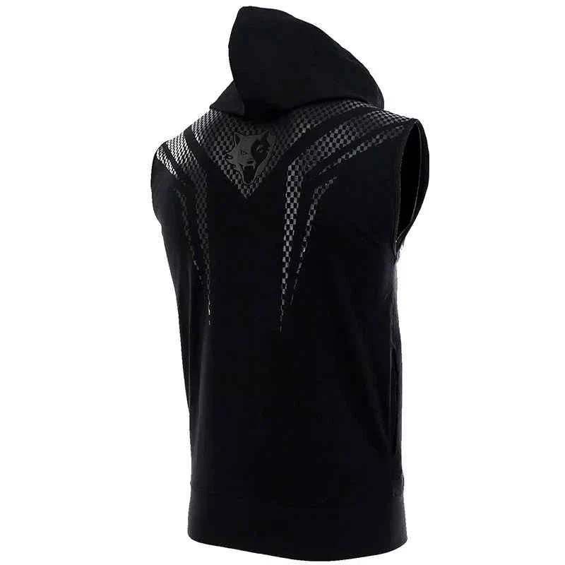 Vszap Hooded Sleeveless MMA Fitness Vest