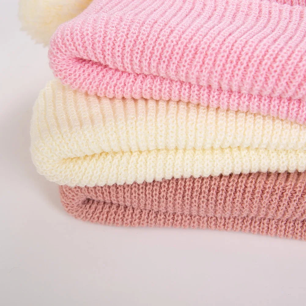Solid Knit Baby Beanie | Unisex Infant Hat for Fall and Winter