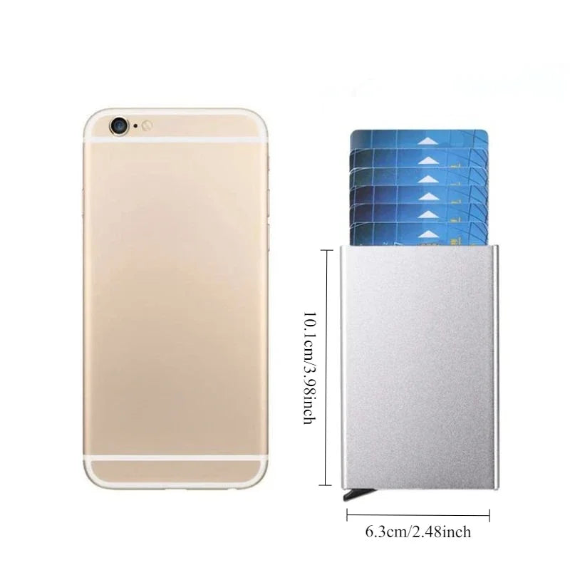 RFID Smart Wallet Card Holder | Metal Pop Up Minimalist Wallet