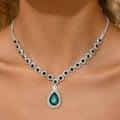 1PC Women's Fashion Waterdrop Flower Design Necklace Jewelry Suitable for Date, Party, Festival Gifts-2172