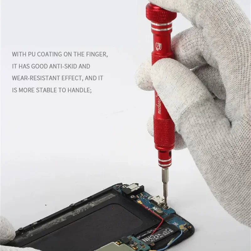 MECHANIC AS02 Anti-Static Carbon Fiber Gloves | Non-Slip Elastic Gloves for Electronics Repair
