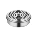 Mosquito Coils Holder Stainless Steel Mosquito Coil Box with Cover | Round Mosquito Coil Tray Easy To Clean Anti-Mosquito Supplies