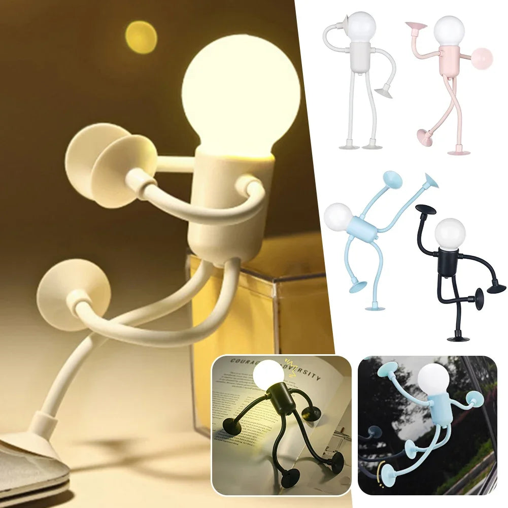 Poseable Athlete Night Light | Funny Bendable Sportsman LED Desk Lamp