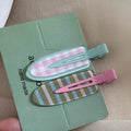 2pcs Candy Color Fruit Side Clips No Crease Seamless Acrylic Hairpins Barrettes Broken Hair Fixed Clips Girls Hair Accessories