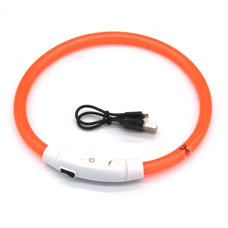 LED Dog Luminous Collar for Night Safety