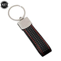 WYMECT Leather Car Keychain | Stylish Key Ring for Audi VW BMW