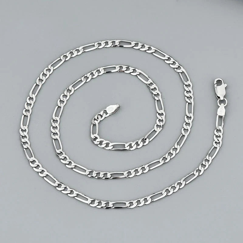4mm 925 Sterling Silver Necklace Pressed flower Shining