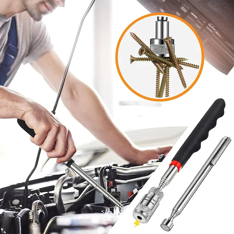 Mini Portable Telescopic Magnet Pen | Extendable Pick Up Tool for Nuts and Bolts