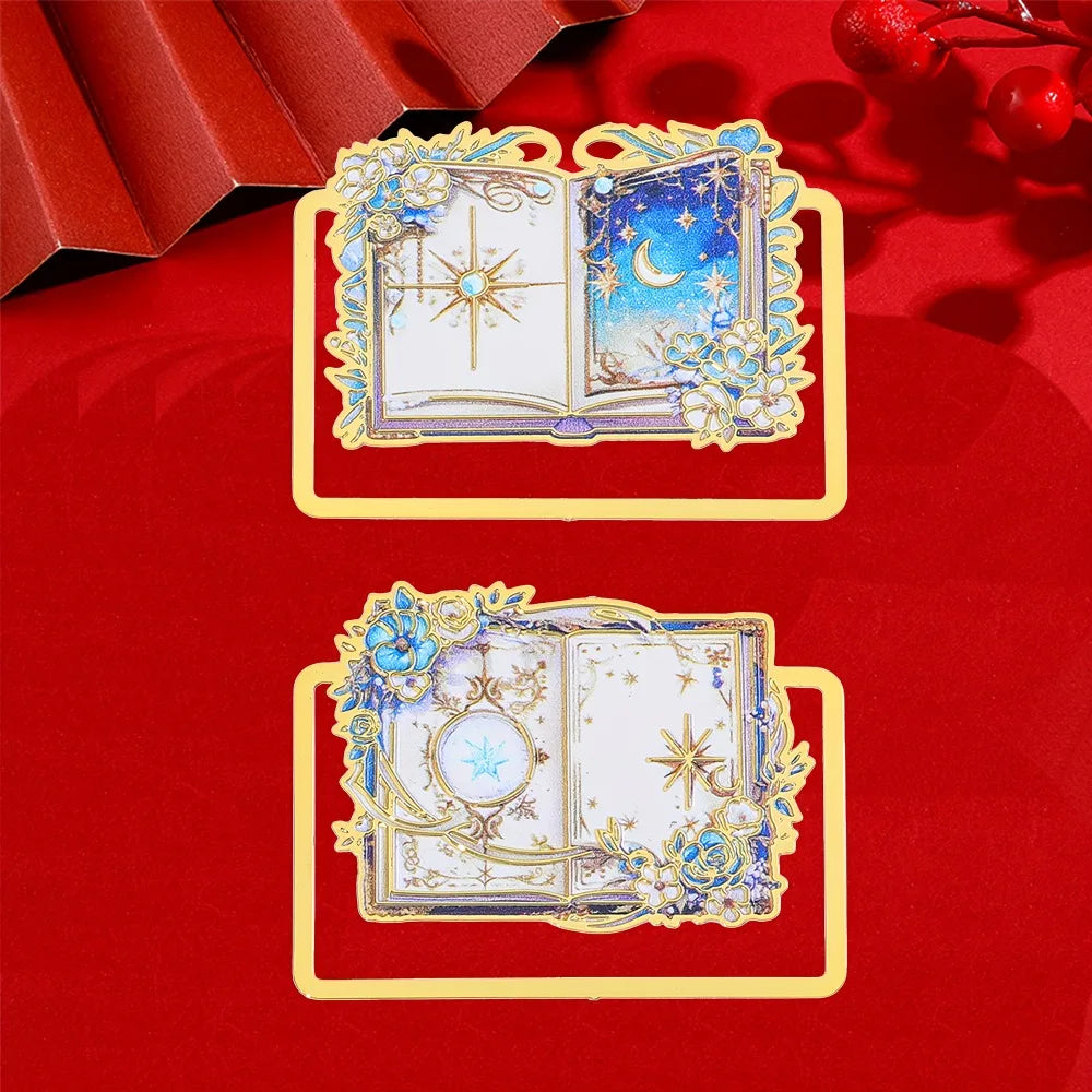 Magic Knight Crescent Moon Bookmark Enchanting Themed Page Holder for Women Readers Perfect Valentines Day or Birthday Gift Idea