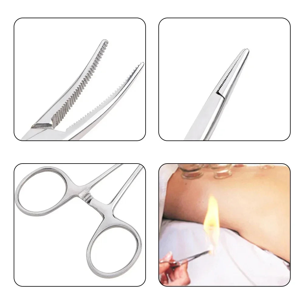 Stainless Steel Hemostatic Forceps | Locking Clamp Tool for Surgery and Crafts