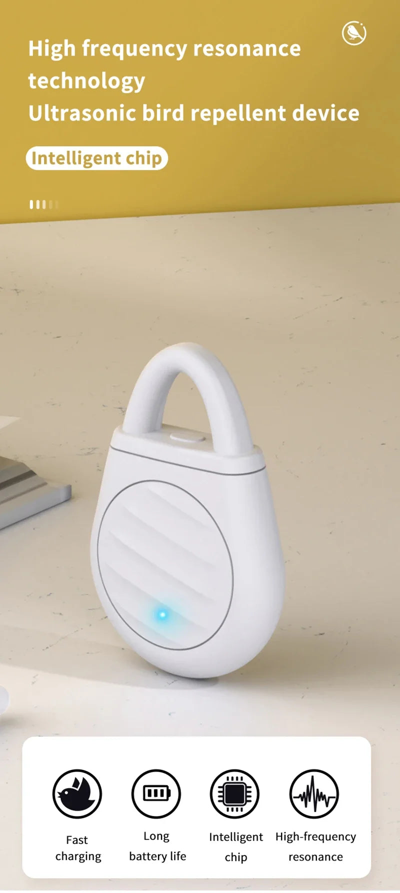 Ultrasonic Mosquito Repellent | Portable Indoor Outdoor Bug Repeller