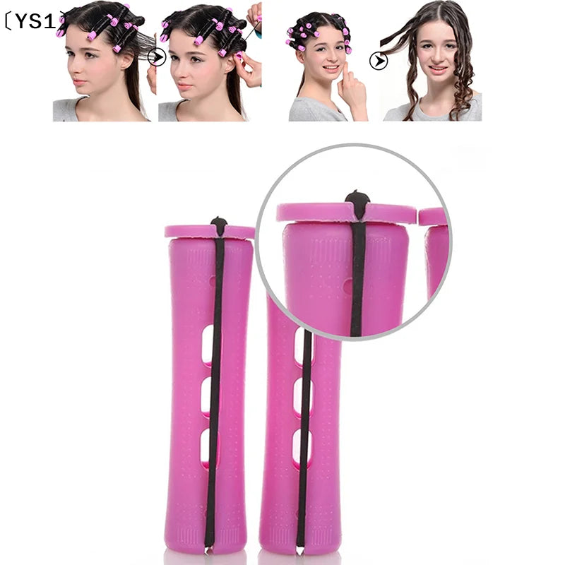 〔YS1〕12pcs Hair Perm Rods Short Cold Wave Rods Hair Curler No Heat Perming Rods Hair Curling Rollers Curlers Curling Hair Tools