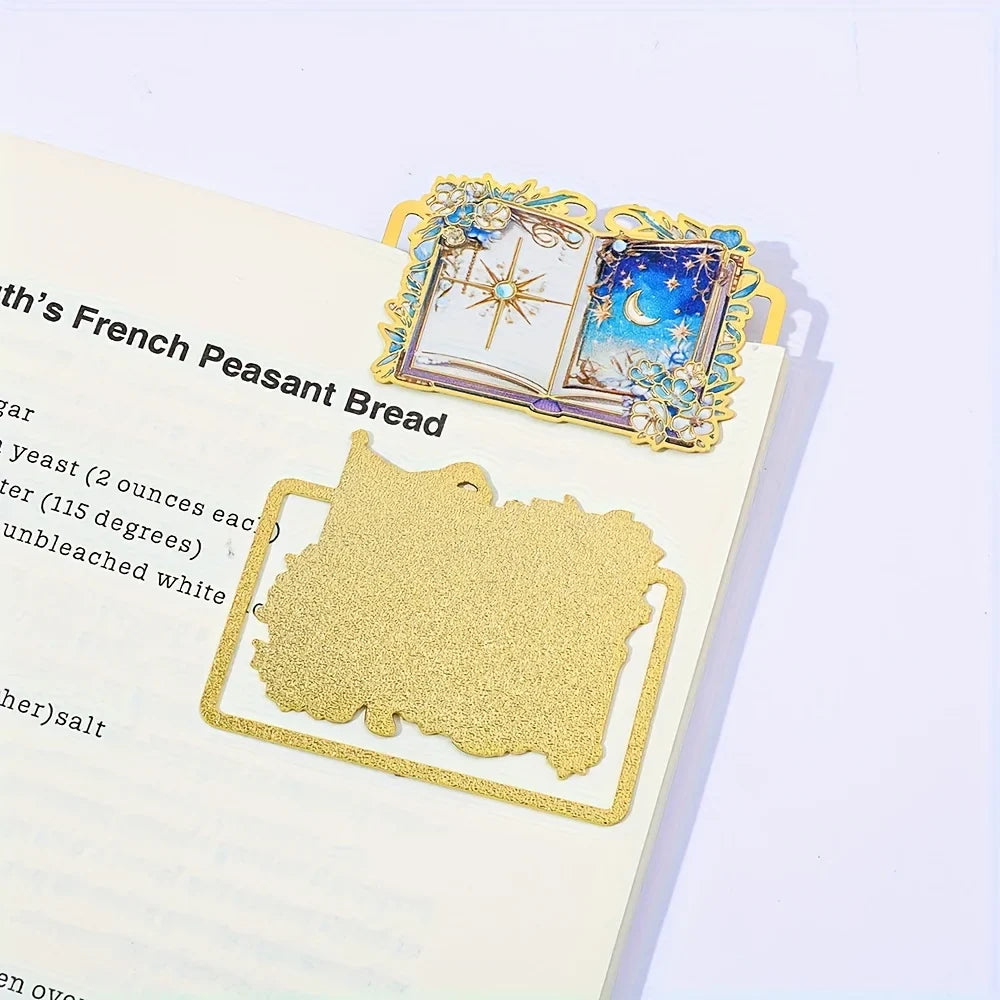 Magic Knight Crescent Moon Bookmark Enchanting Themed Page Holder for Women Readers Perfect Valentines Day or Birthday Gift Idea