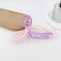 13cm Simple and Versatile Hollow Streamer Bow Ties Oil Dripping Plastic Hair