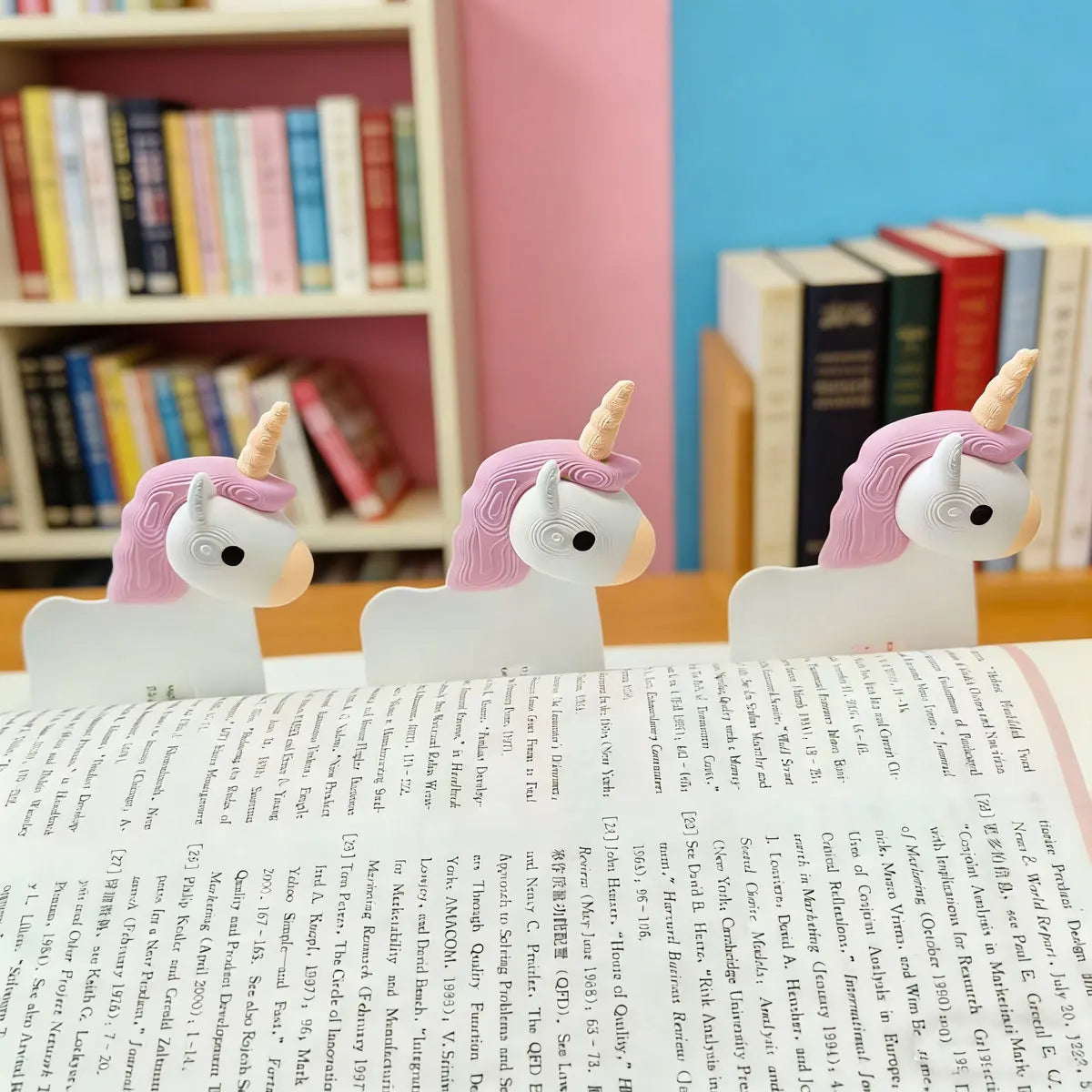 Creative 3D Unicorn-Shaped Page Divider, Cute Cartoon Reading Bookmark, Small Gift Ornament