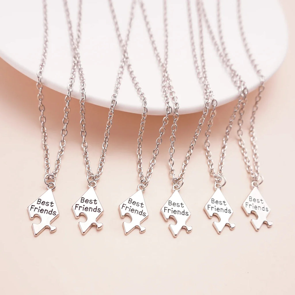 6 Pcs/Set Best Friend Pendant Necklace Set | Friendship Jewelry Gift