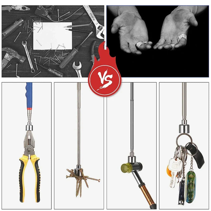 Mini Portable Telescopic Magnet Pen | Extendable Pick Up Tool for Nuts and Bolts