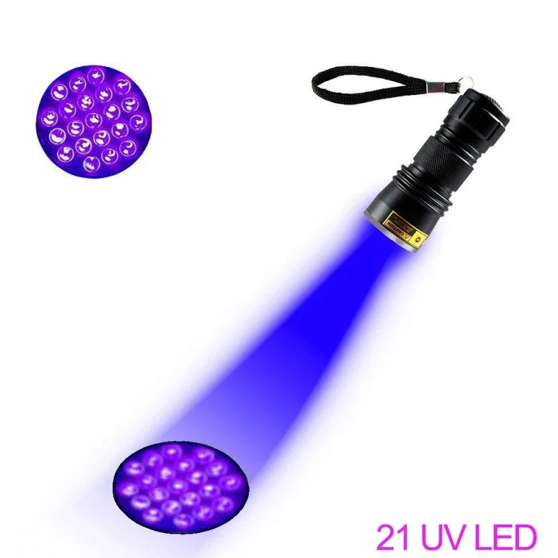 UV Flashlight 395nm | Black Light Detector for Pet Urine and Stains