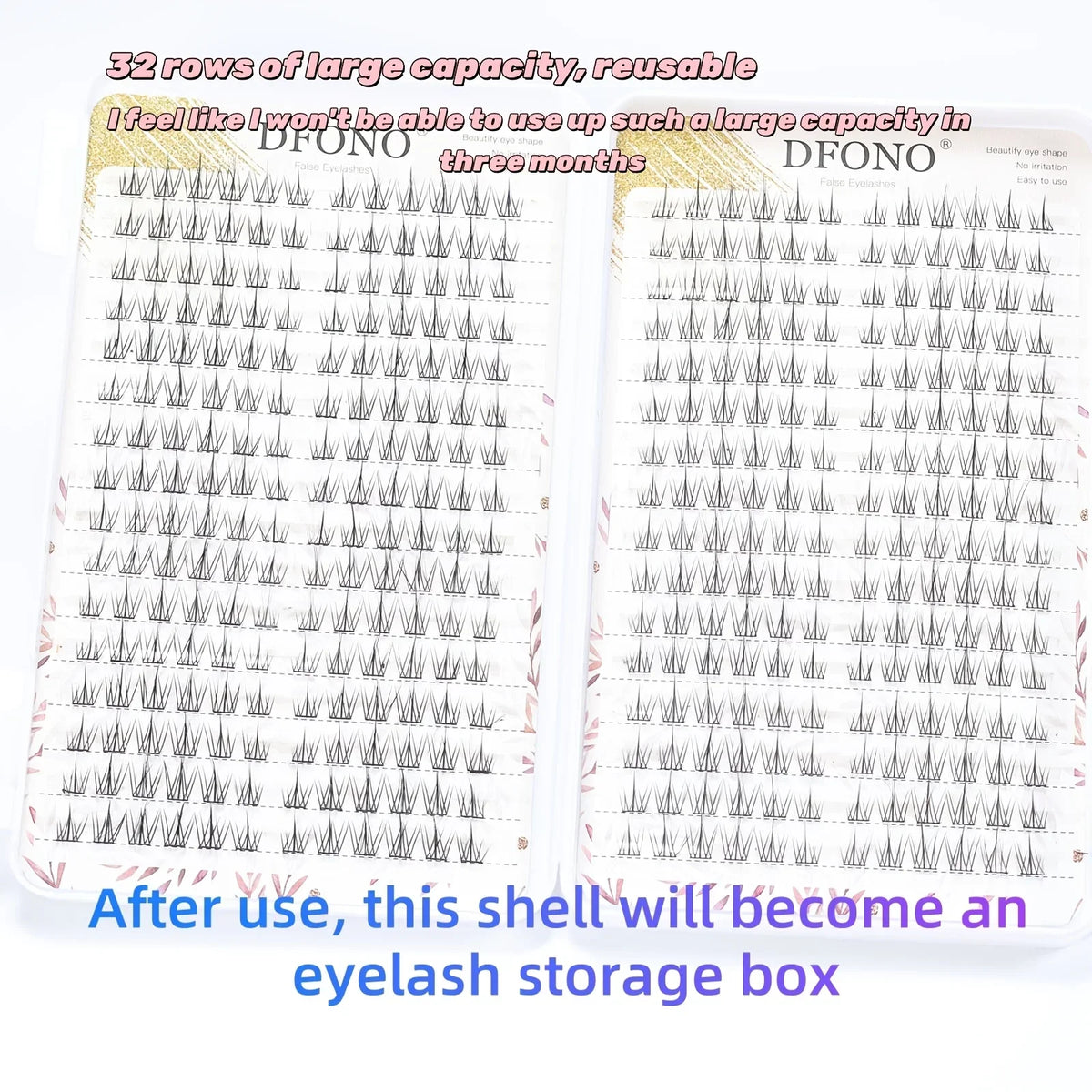 384 Sunflower DIY Eyelash Extension Kit - Large Capacity, Natural C-Shape Cluster 9-11mm, Lightweight Cartoon Style