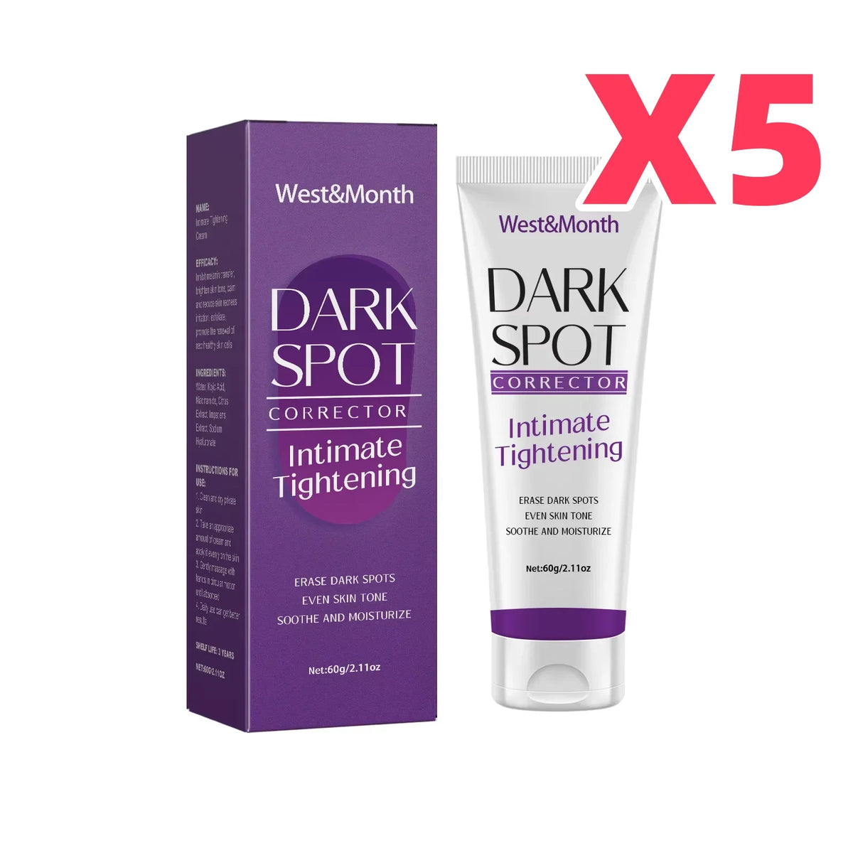 Body Whitening Lotion Dark Spot Remover For Underarms Knees Elbows Melanin Bleaching Lightening Skin Moisturizing Cream 60g