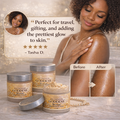 Organic Shimmering Body Butter Trio – 3 x 2 oz Travel Set