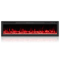 Smart WiFi Electric Fireplace Wall Mounted & Recessed 750W/1500W Heater