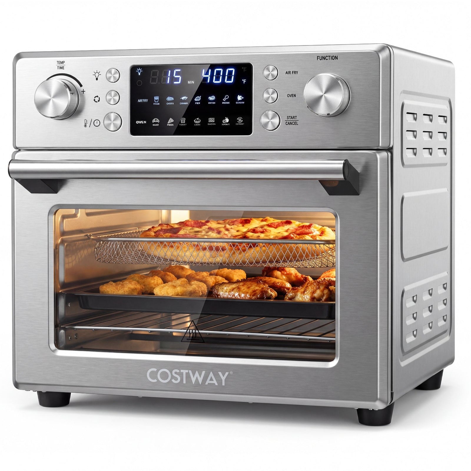 Stainless Steel Countertop Convection Oven with Bake-Silver