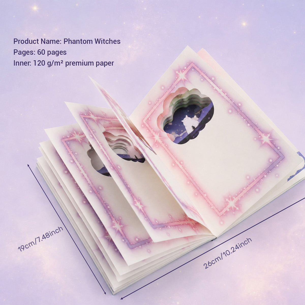 Starlit Fairy Dreams 3D Cutout Journal | 60 Pages