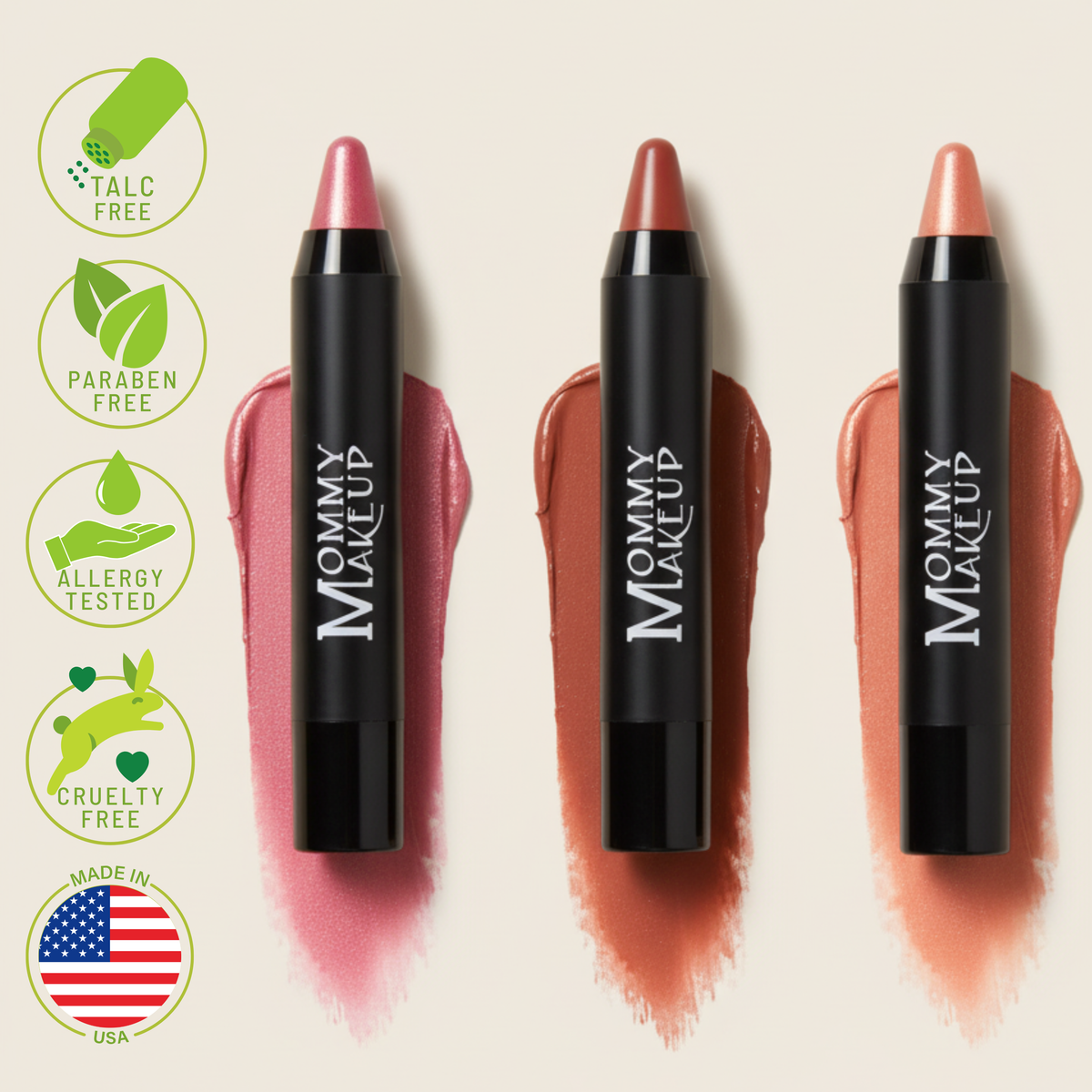 Triple Sticks Lipstick, Cream Blush, and Treatment in Gigi