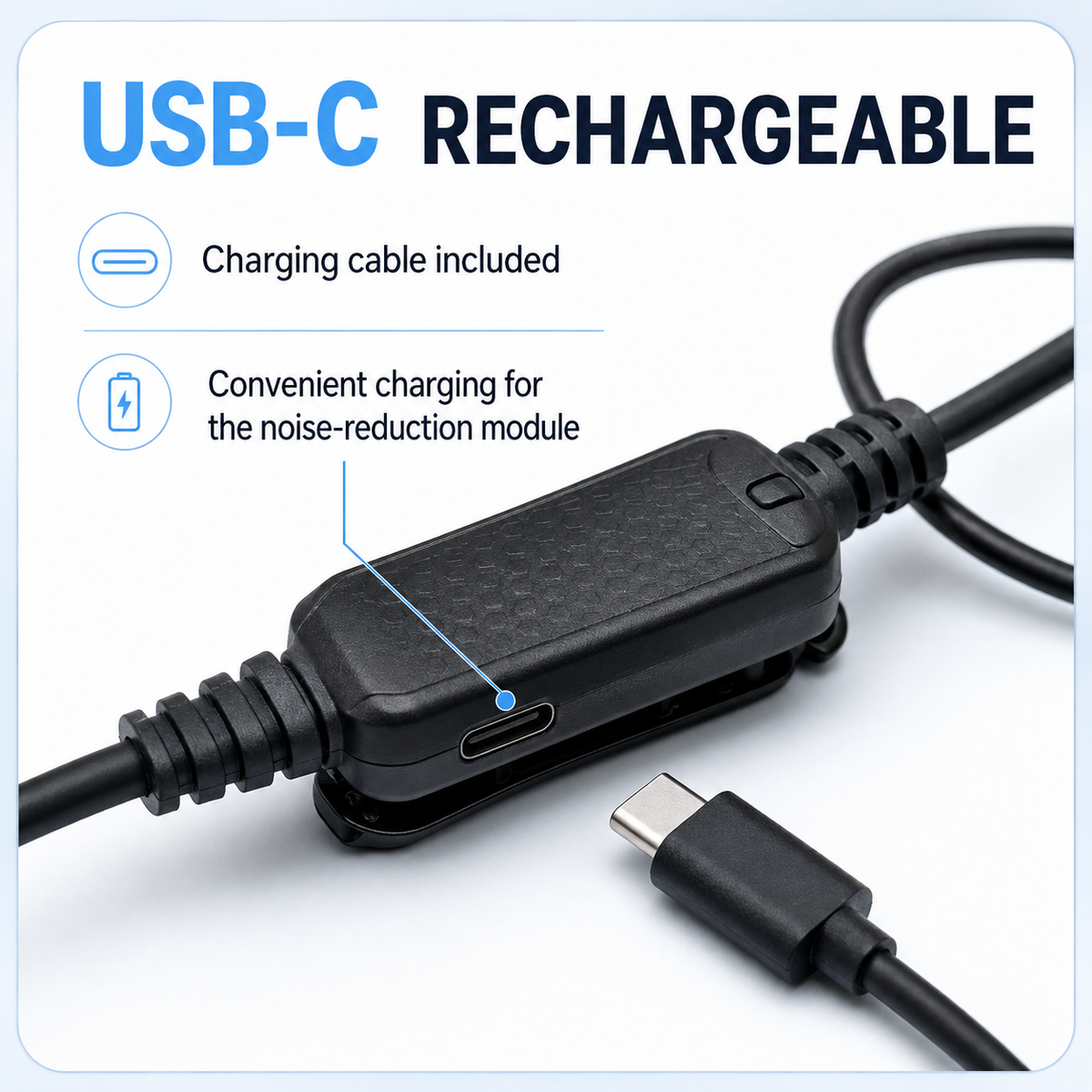 RUYAGE AI Noise-Cancelling PTT Earpiece for K-Type Radios
