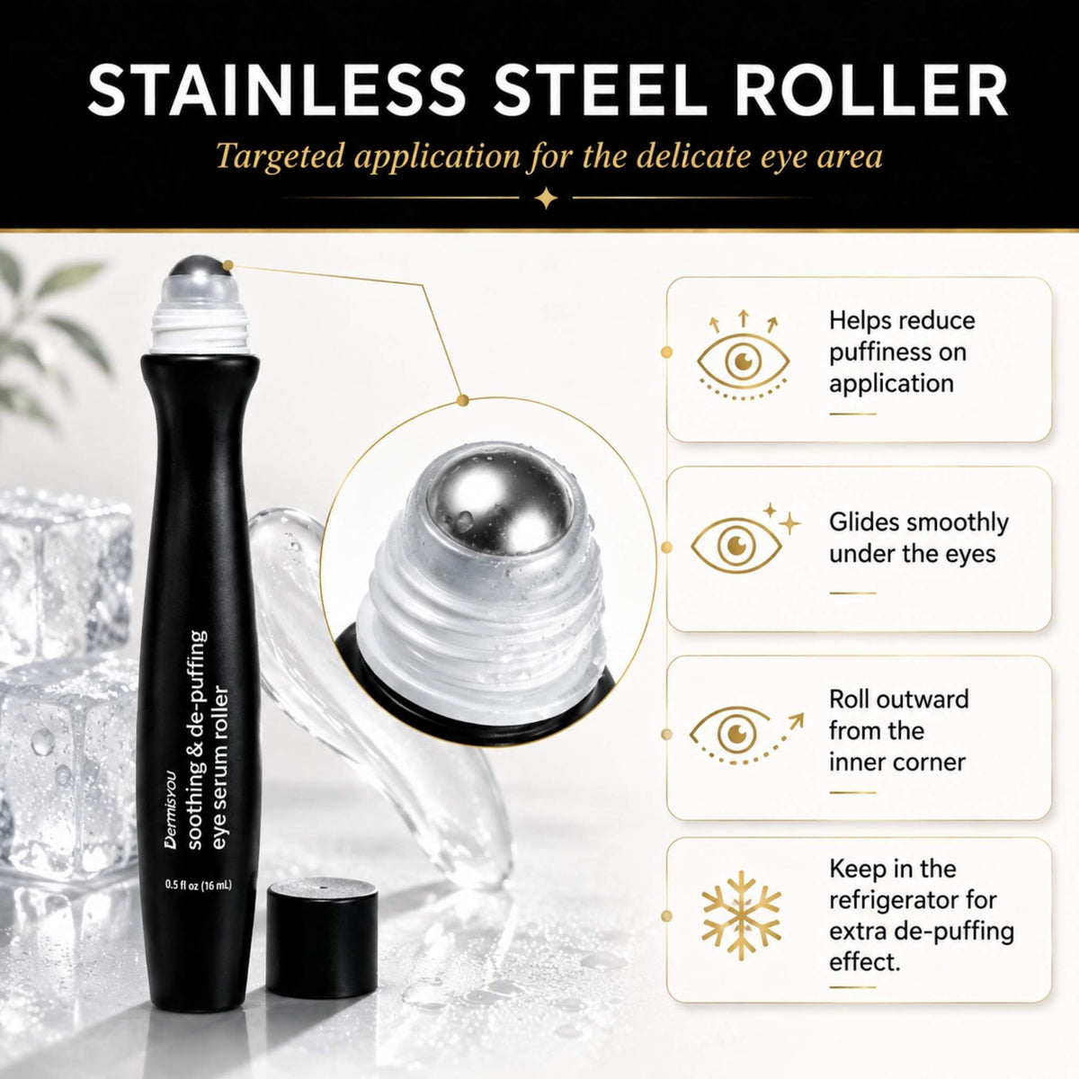 Anti-Wrinkle & De-Puffing Eye Serum Roller