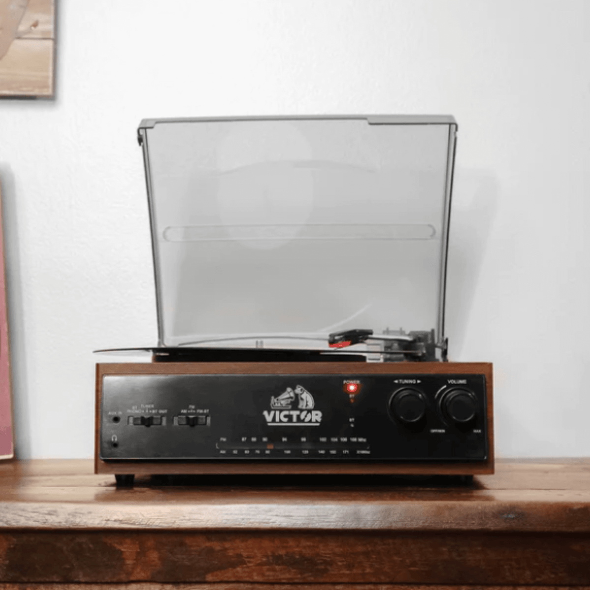 Victor Salem 5-in-1 3-Speed Turntable System with Dual Bluetooth