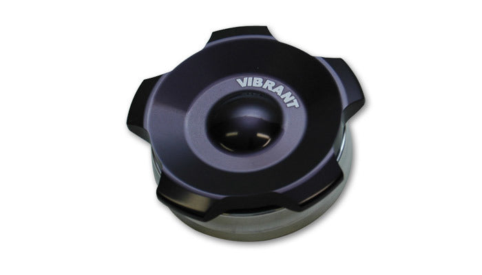 Black Alum Fill Cap w/ Alum Weld Bung 2-3/4in - 11295