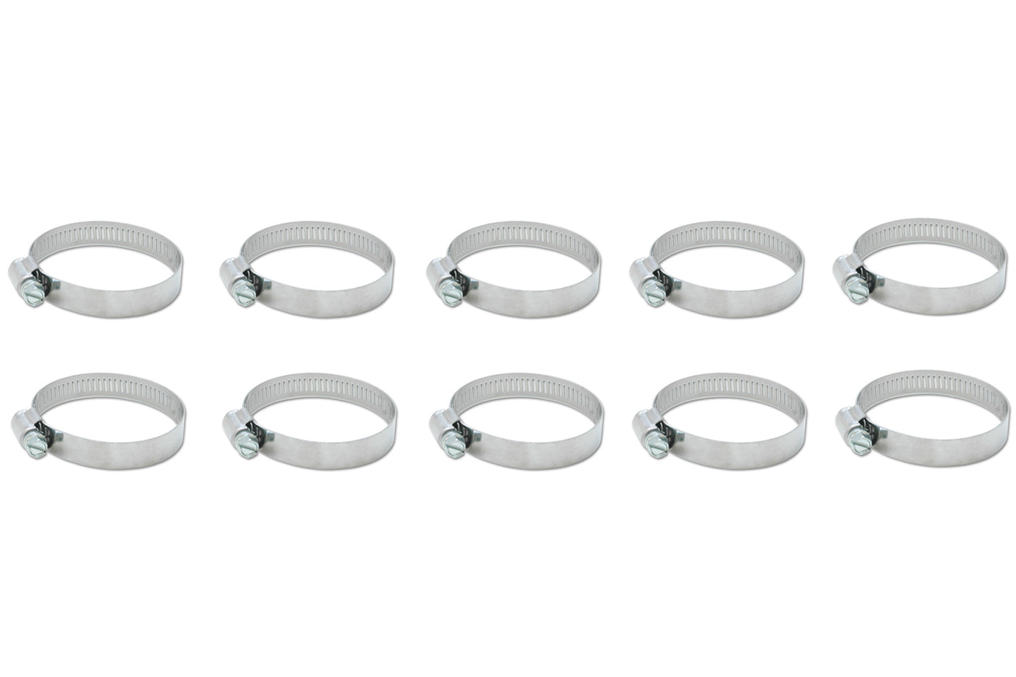 S.S. Worm Gear Clamps 2.04in to 3.0in 10 Pack - 12154