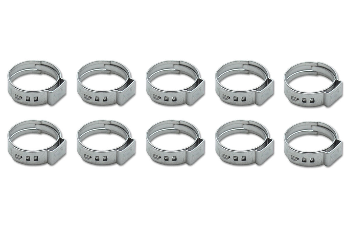 Stainless Steel Pinch Cl amps 11.3-13.8mm 10 Pack - 12274