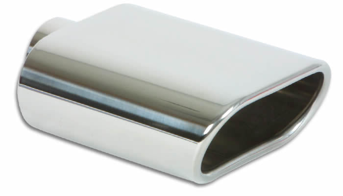 5.5in x 3in Oval Stainle ss Steel Tip Single Wall - 1405