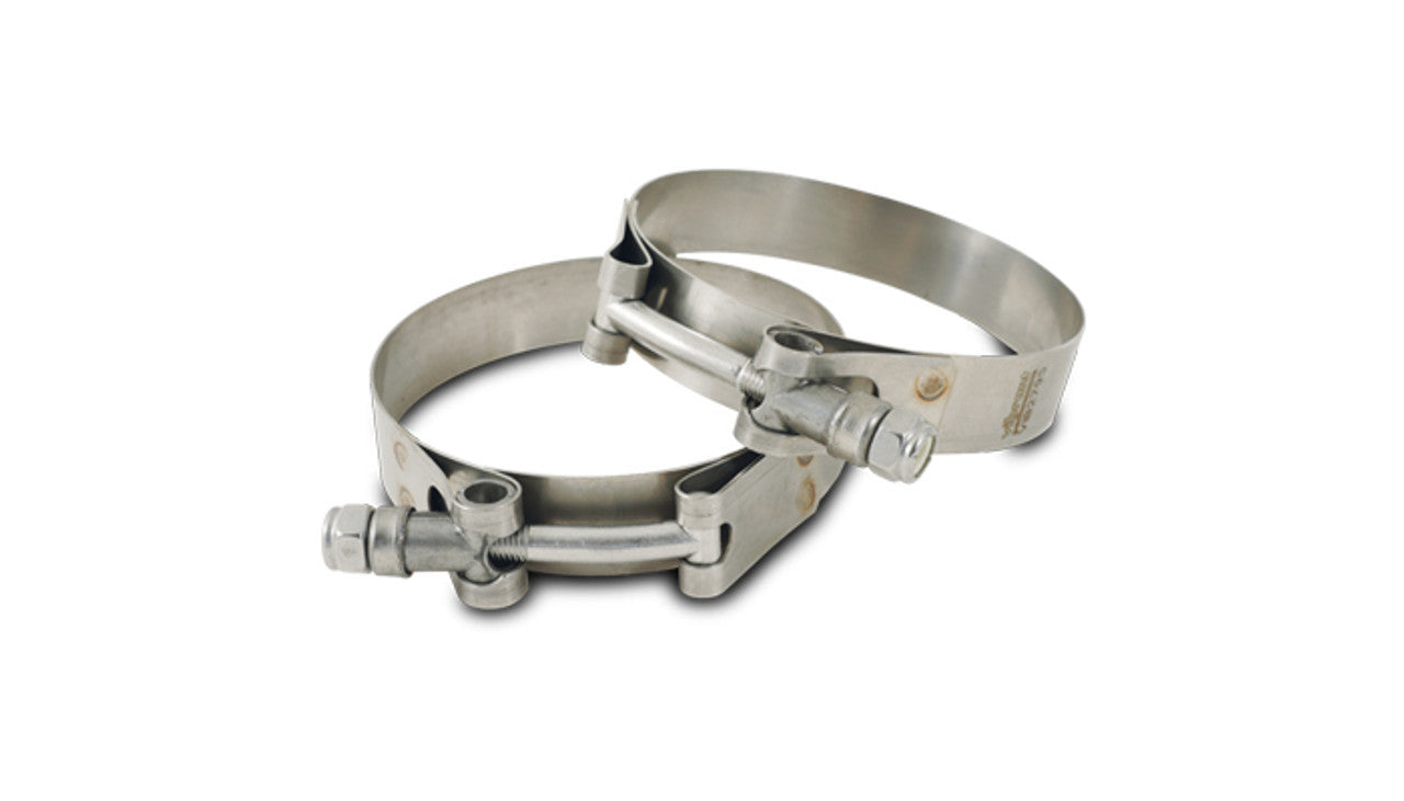 Stainless T-Bolt Clamps Pair 3.380 to 3.620 - 27810