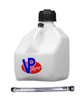 Motorsports Jug 3 Gal White Square w/Hose - 4173CA