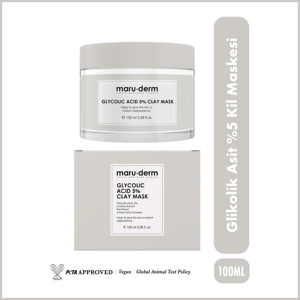 Maruderm Glycolic Acid Clay Mask for Clear Skin 100 ml