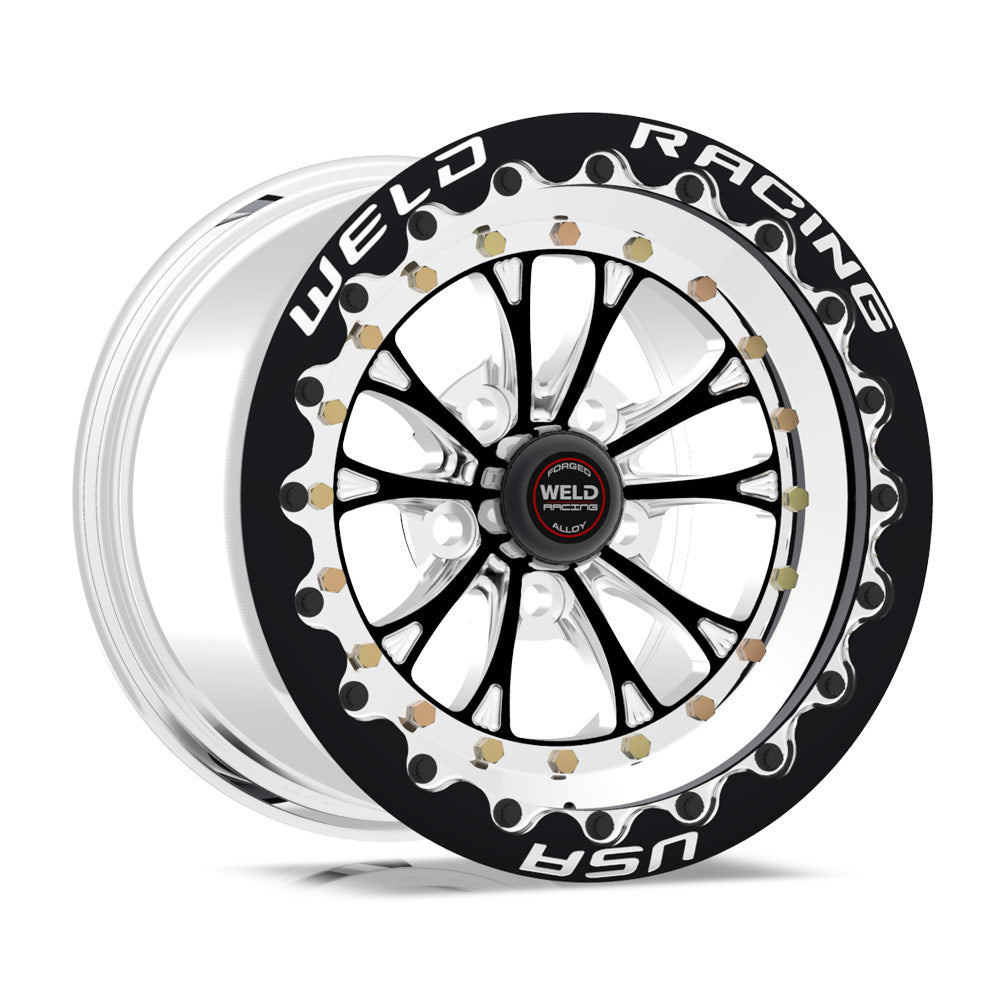 V-series Drag Wheel Blk 15x12 5x4.5 BC 6.0 BS - 84B512212MB