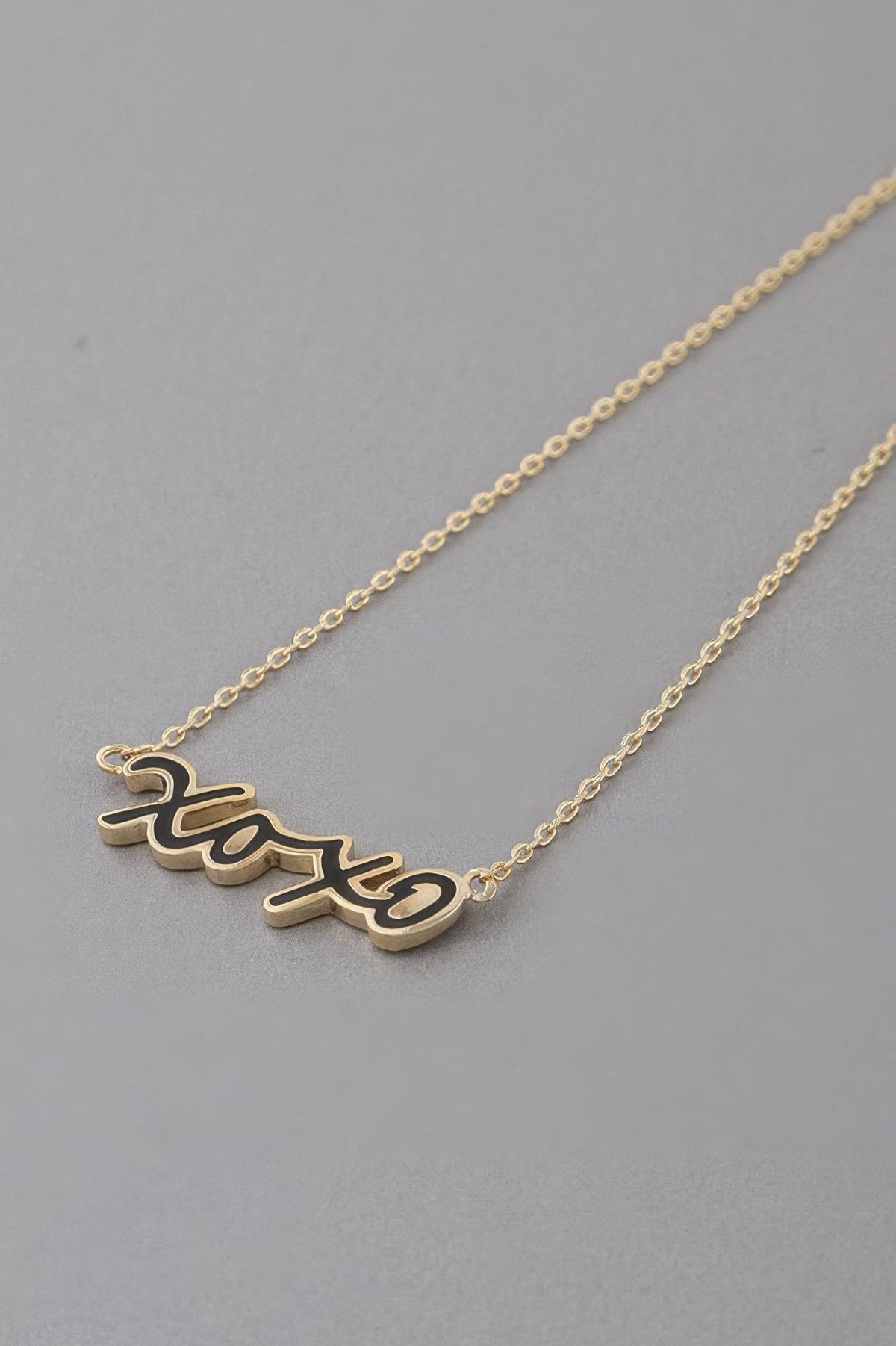 Xoxo Script Necklace