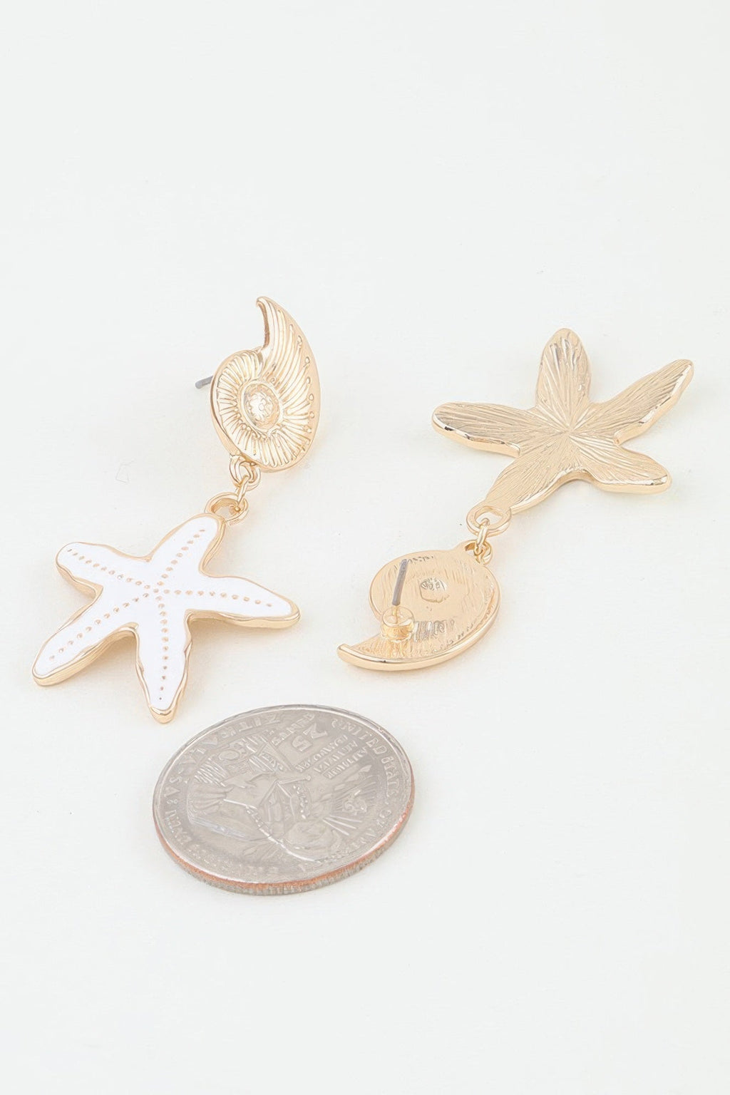 Summer Starfish Drop Earrings