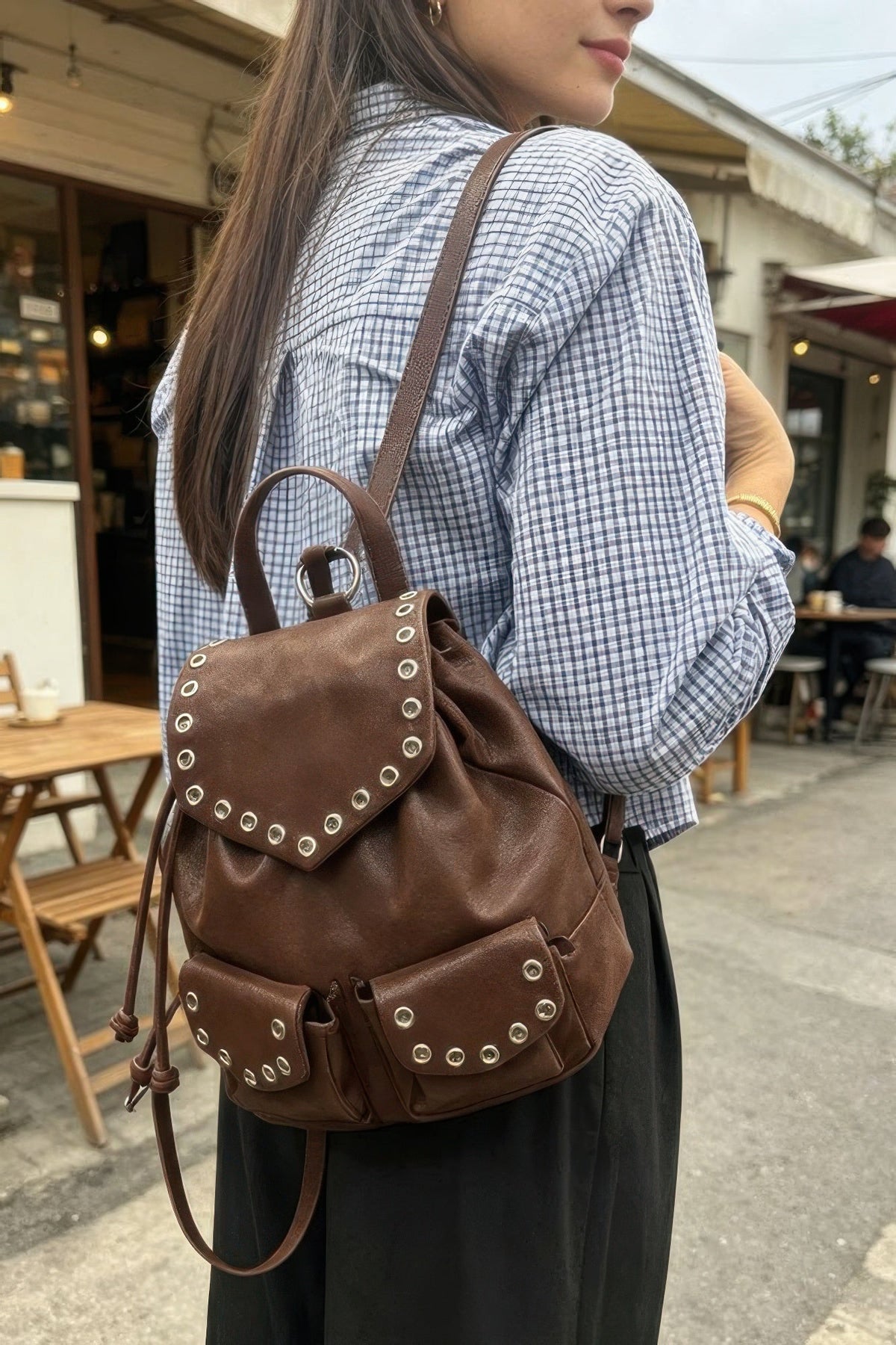 Vegan Leather Backpack
