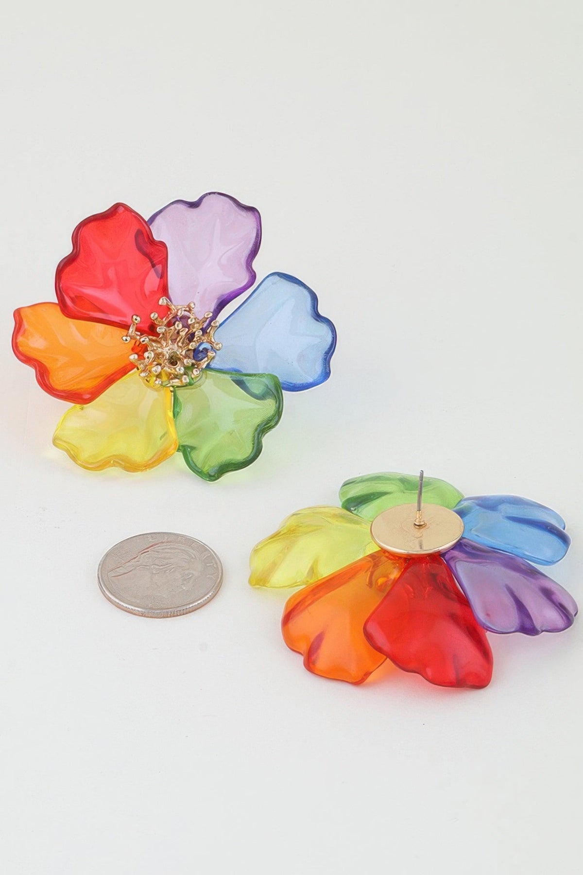 Transparent Blossom Flower Earrings