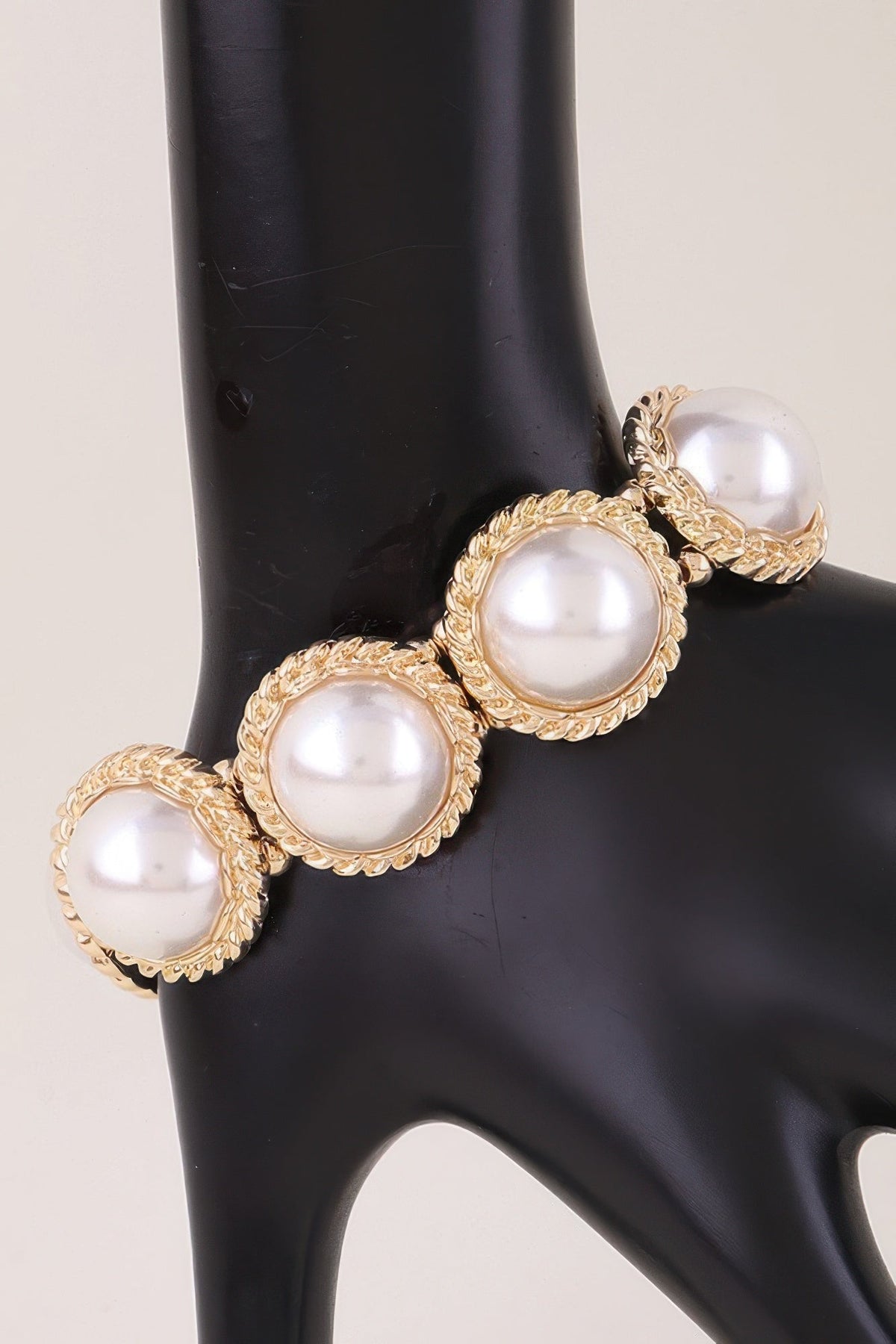 Weaved Pearl Stone Beaded Bracelet
