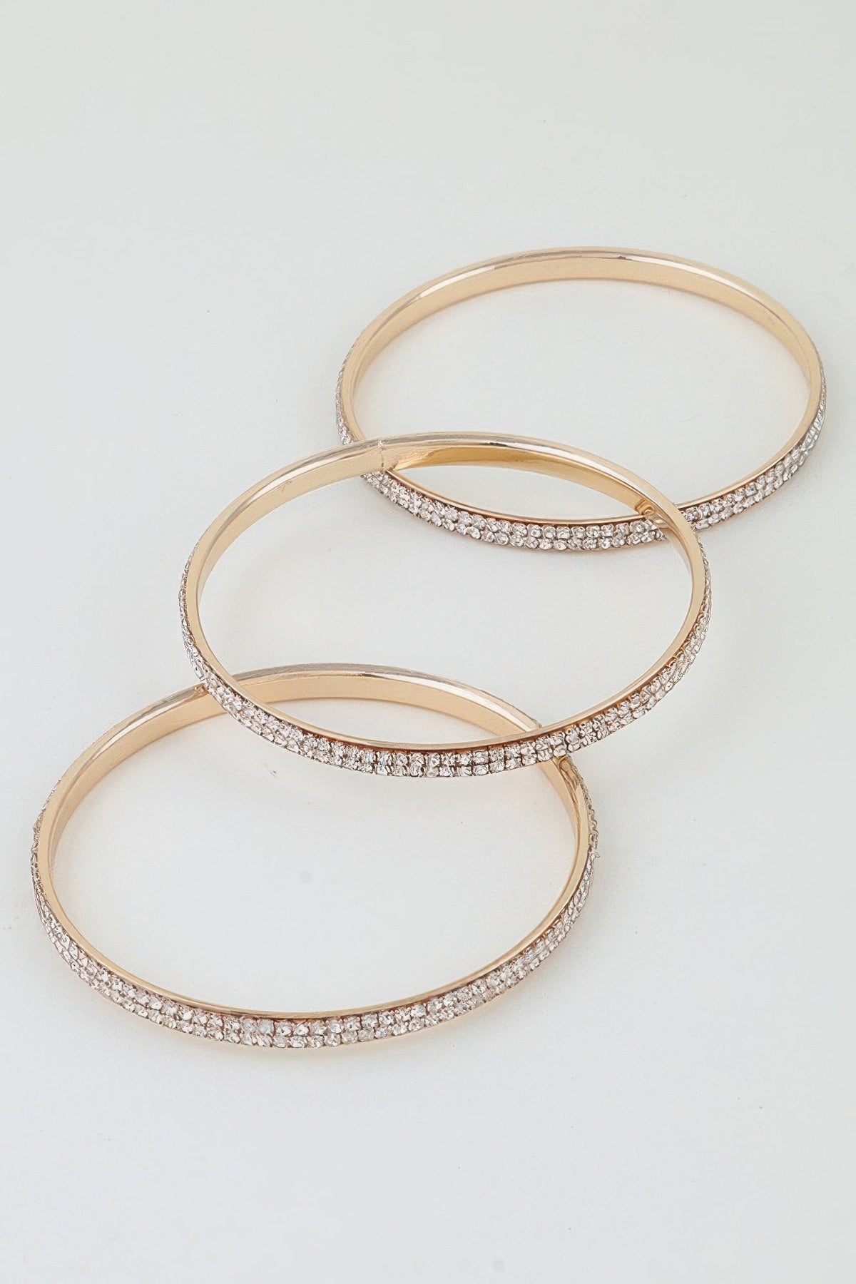 Triple Bejeweled Cuff Bracelet