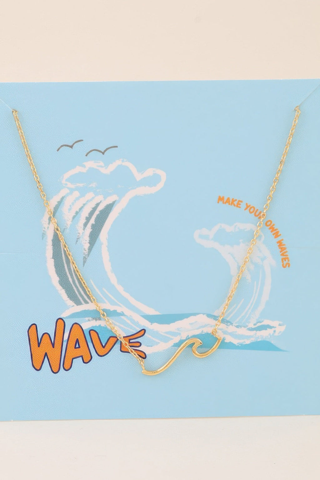 Summer Wave Pendant Necklace